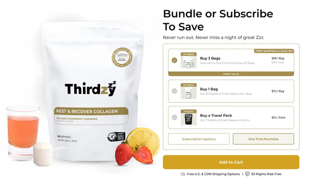 Bundle and Subscribe — Thirdzy mobile section